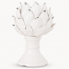 Birkdale White Artichoke Candleholder